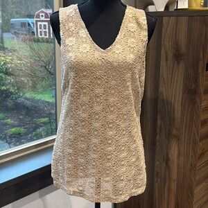 Banana Rupublic Lace Tank L